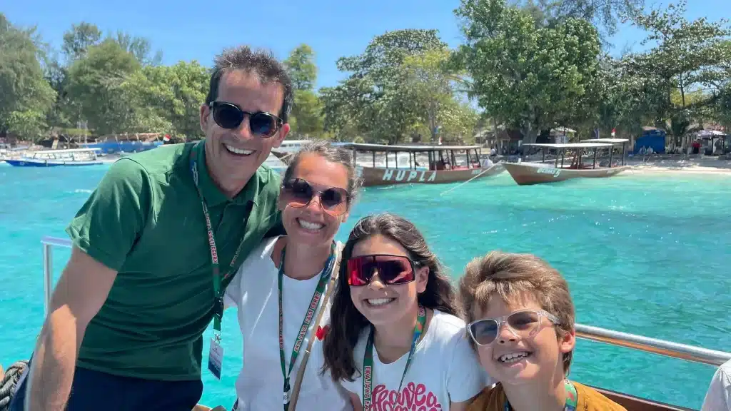 Famille en voyage a Bali