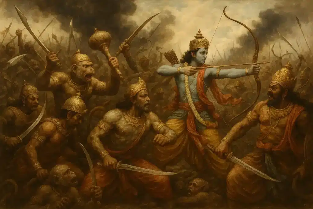Séjour à Bali - Scène-de-Guerre-Râmâyana - Amanaska