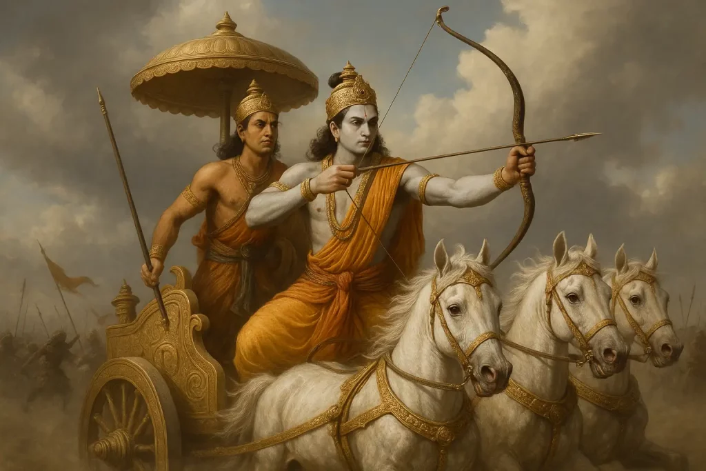 Rama-et-Frère-en-Char - Art de Bali - Amanaska