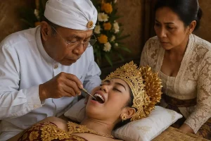 Agence de voyage à Bali - Mesangih - La cérémonie du limage de dents