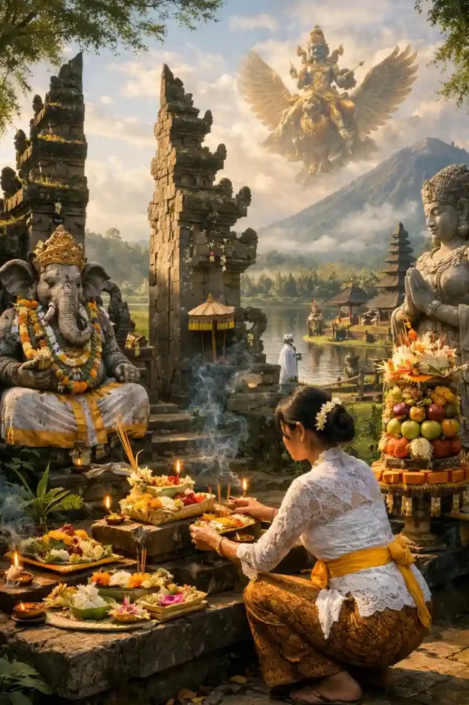 offrande aux dieux voyage a bali